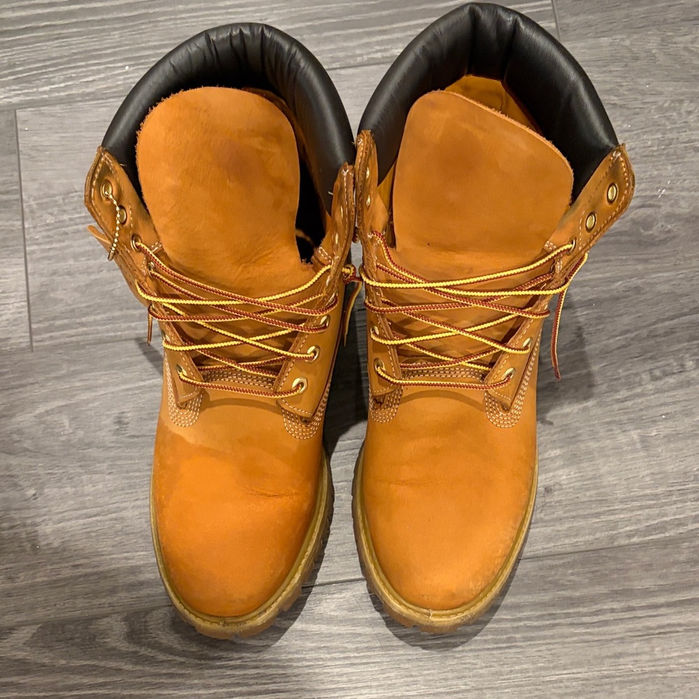 Timberland Men's Tan Leather Boots 10.5